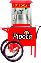 Foto Carrinho de Pipoca de Cinema Vermelho