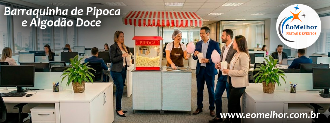 Locação de Barraquinha de Pipoca e Algodao Doce Evento