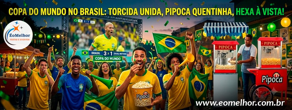 Locação de Carrinho / Barraquinha de Pipoca  - Jogo do Brasil