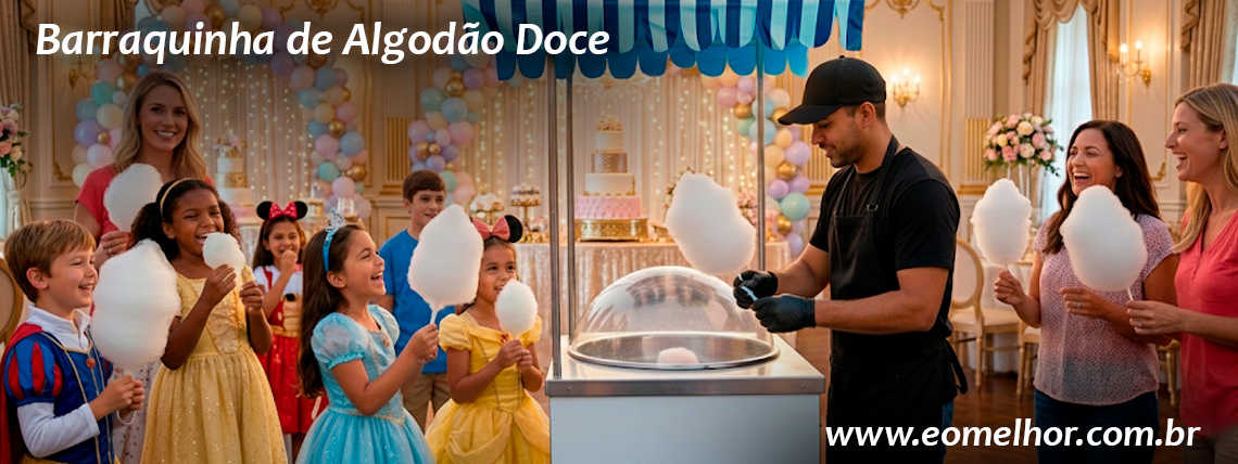 Locação de Barraquinha de Algodao Doce